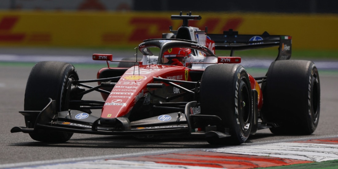 Charles Leclerc marcó el mejor tiempo en el Autódromo Hermanos Rodríguez.