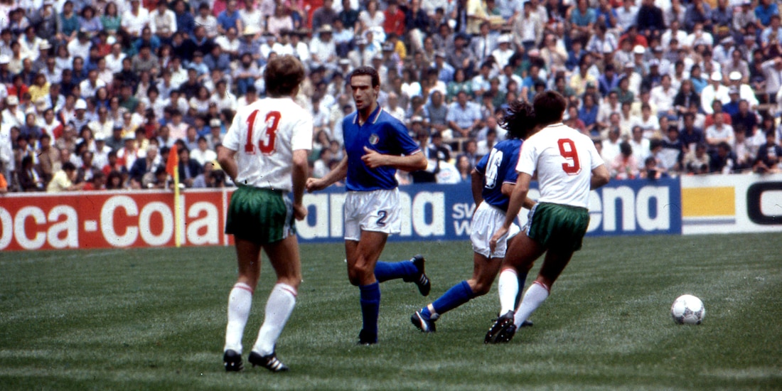 Italia y Bulgaria se vieron las caras en el partido inaugural de México 86.