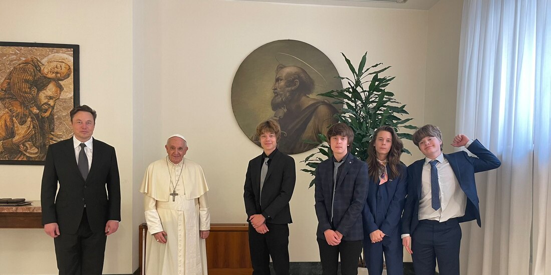Elon Musk conoce al Papa Francisco