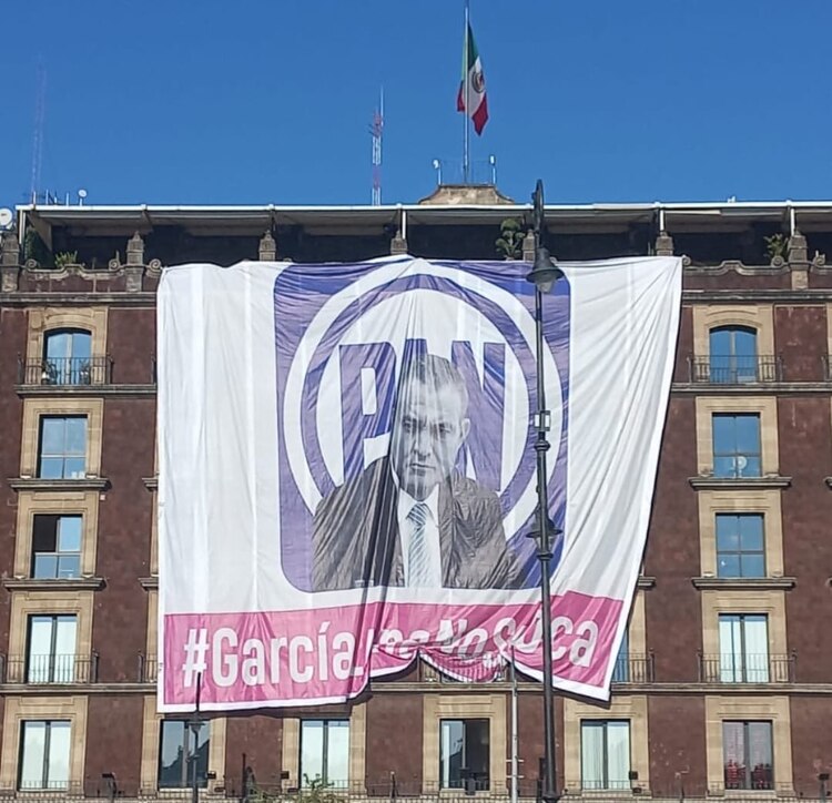 Imagen de Genaro García Luna en el edificio del gran Hotel de la Ciudad de México