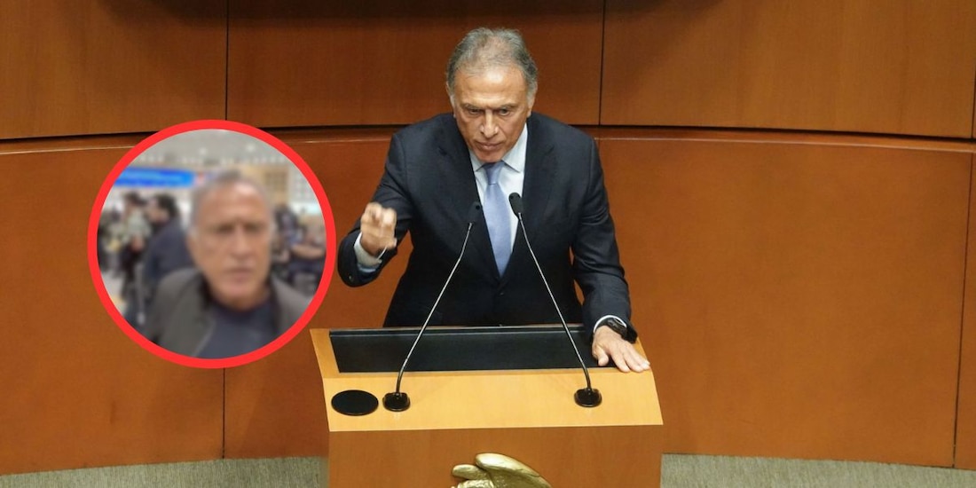 Yunes Linares encara a hombre que le gritó “traidor” en el AICM