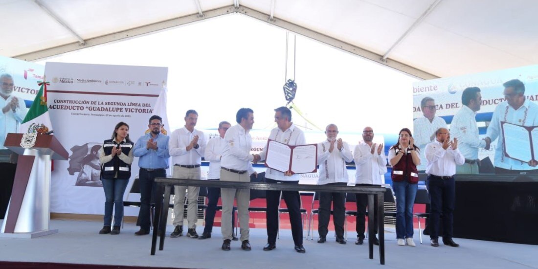 ‘Tamaulipas tendrá un futuro hídrico más seguro’, afirma Américo Villarreal.