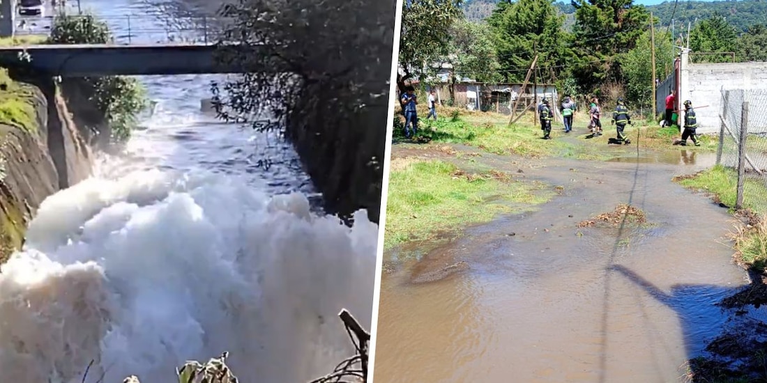 Mega fuga de agua en Xochimilco afecta a al menos 25 viviendas.