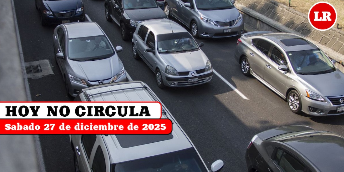 Te contamos cómo aplica el Hoy No Circula este sábado 27 de diciembre de 2025 en la Ciudad de México y el Estado de México.