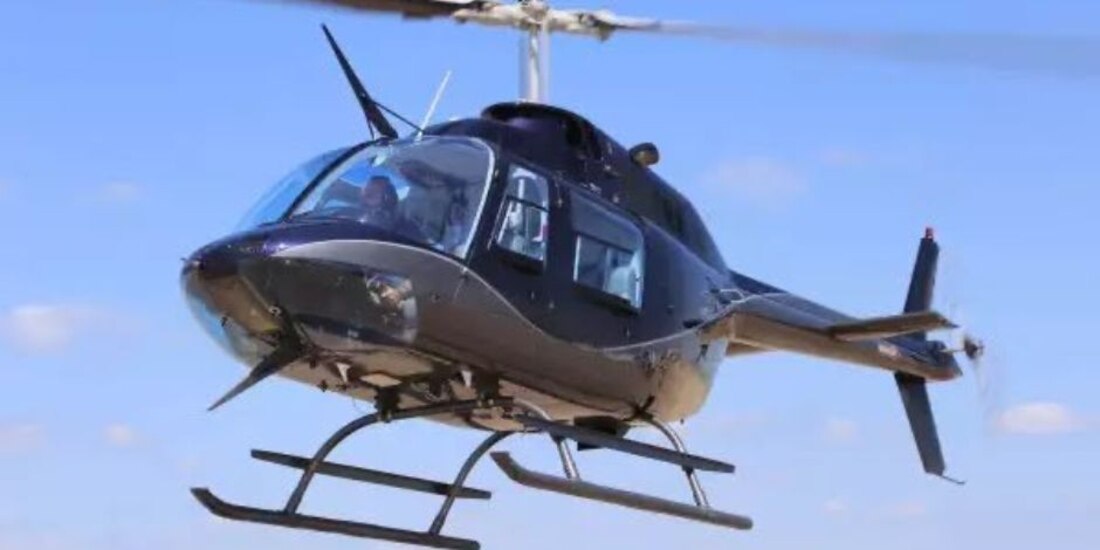 Helicóptero similar al Bell 206 Jet Ranger matrícula XB JSR.