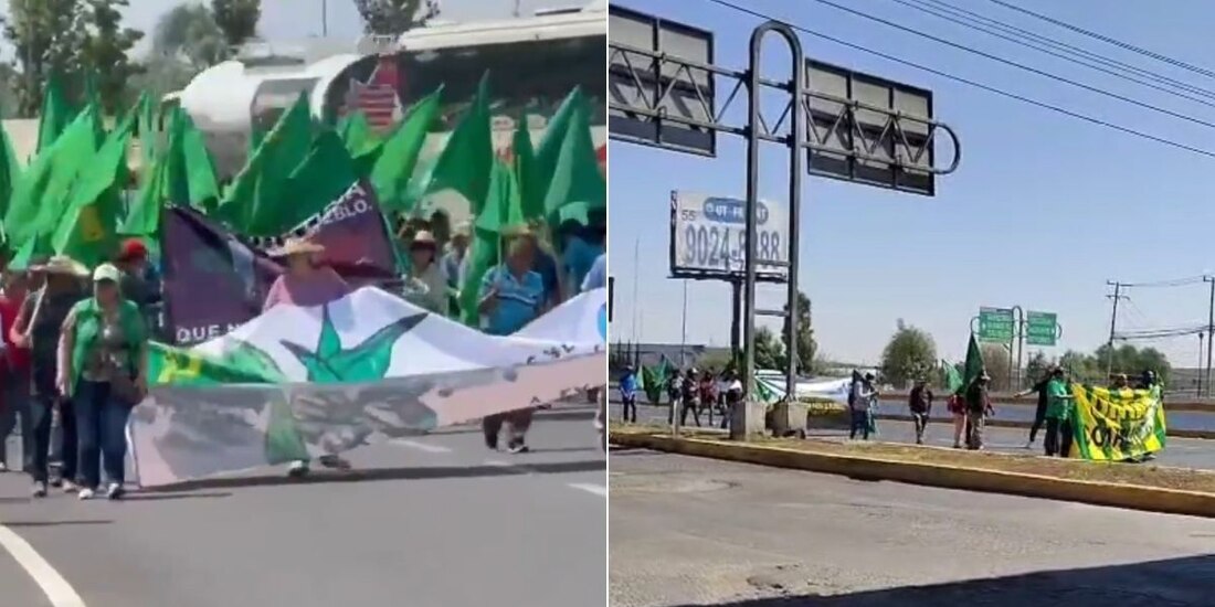 Manifestaciones en diferentes autopistas se dirigen a CDMX y provocan tráfico en carreteras.