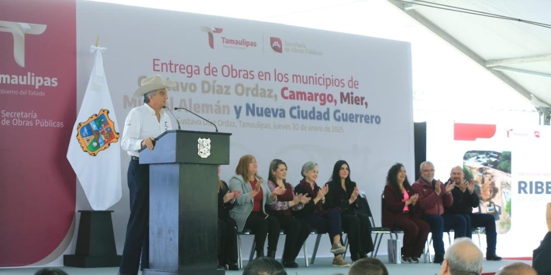 Impulsa Américo Villarreal a los 5 municipios de La Ribereña con 243.6 mdp en obras.