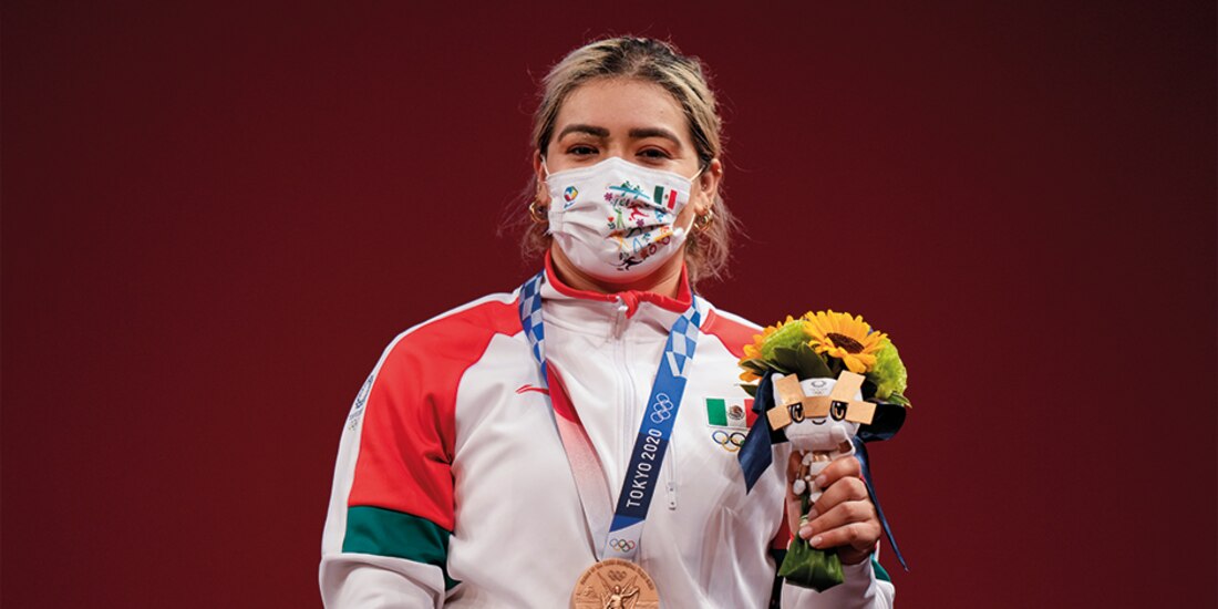 Aremi, ayer, durante la premiación