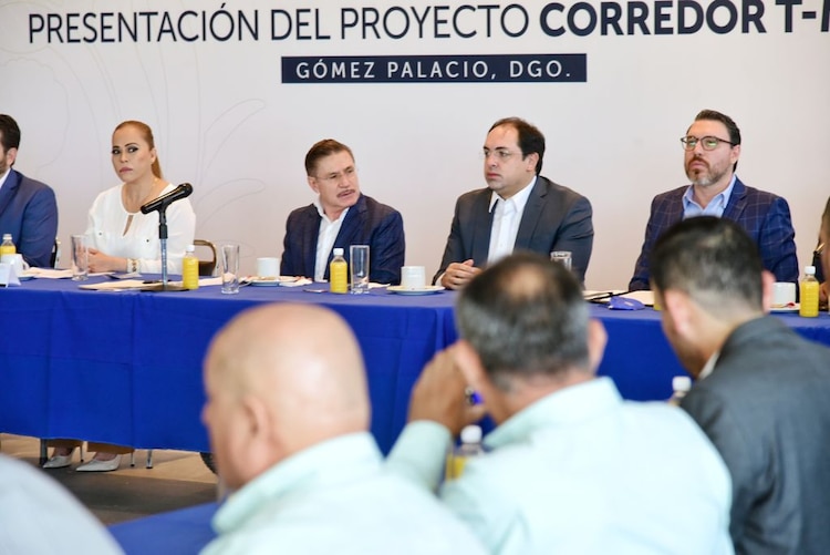 El gobernador José Rosas Aispuro Torres expresó que el Corredor T-Mec es un proyecto muy importante que se logrará con la participación de los Gobiernos y de la sociedad.