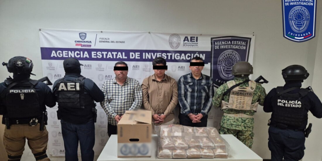 Arresto de presuntos delincuentes.