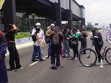 Colectivos de buscadores, el 30 de junio sobre calzada de Tlalpan.