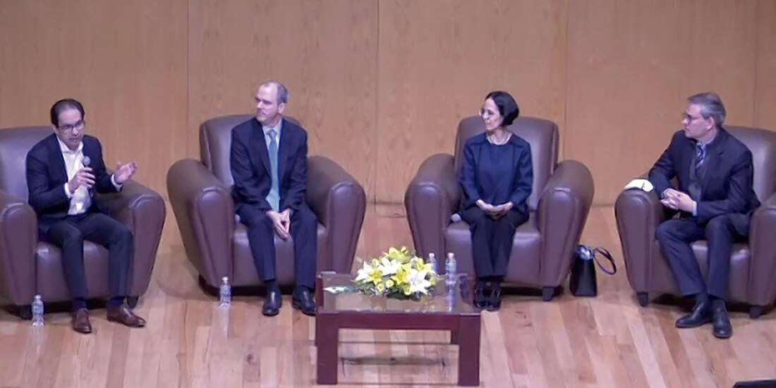 Carlos Capistrán, Ernesto Revilla, Alejandrina Salcedo y Miguel Messmacher, ayer.