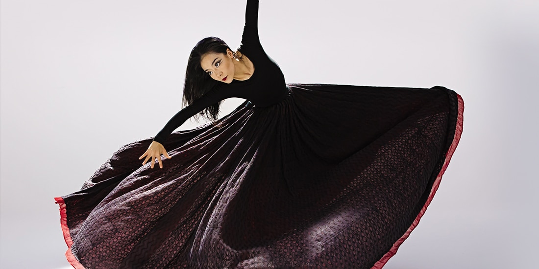 Bailarina interpretando esta
pieza de Martha Graham.