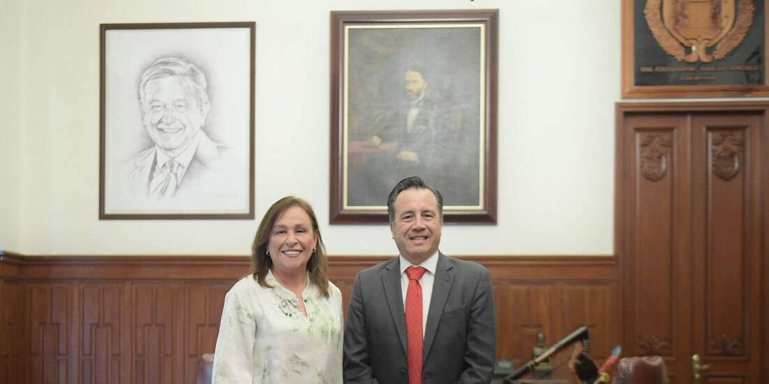 Rocío Nahle y Cuitláhuac García Jiménez.