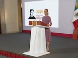 Claudia Sheinbaum, Presidenta de México, este jueves en Palacio nacional.