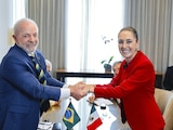 La Presidenta Claudia Sheinbaum con su homólogo brasileño, Luiz Inácio Lula da Silva.