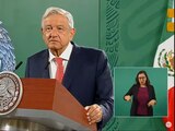 AMLO en su conferencia de este lunes 7 de junio de 2021.