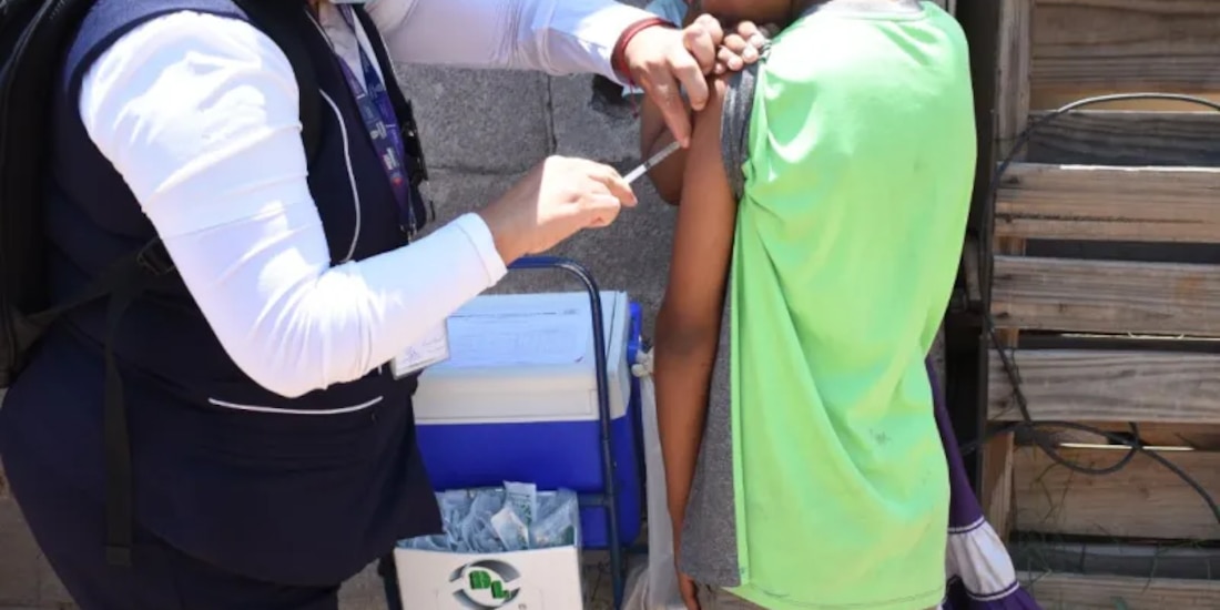 En imagen de archivo, un aspecto de la estrategia de vacunación contra el sarampión