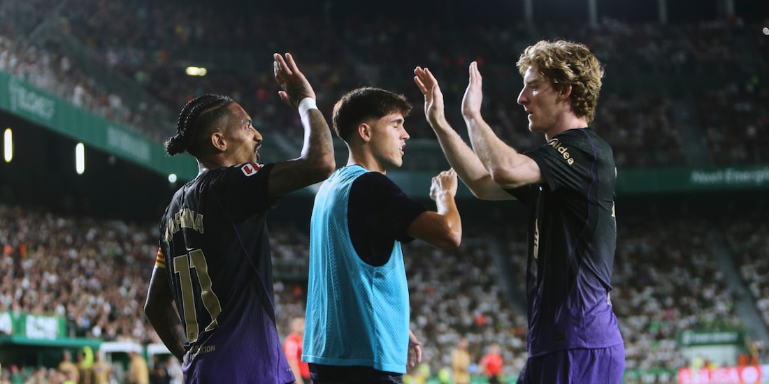 El Barcelona goleó a domicilio al Elche en su primer juego en la Temporada 2026-2027.