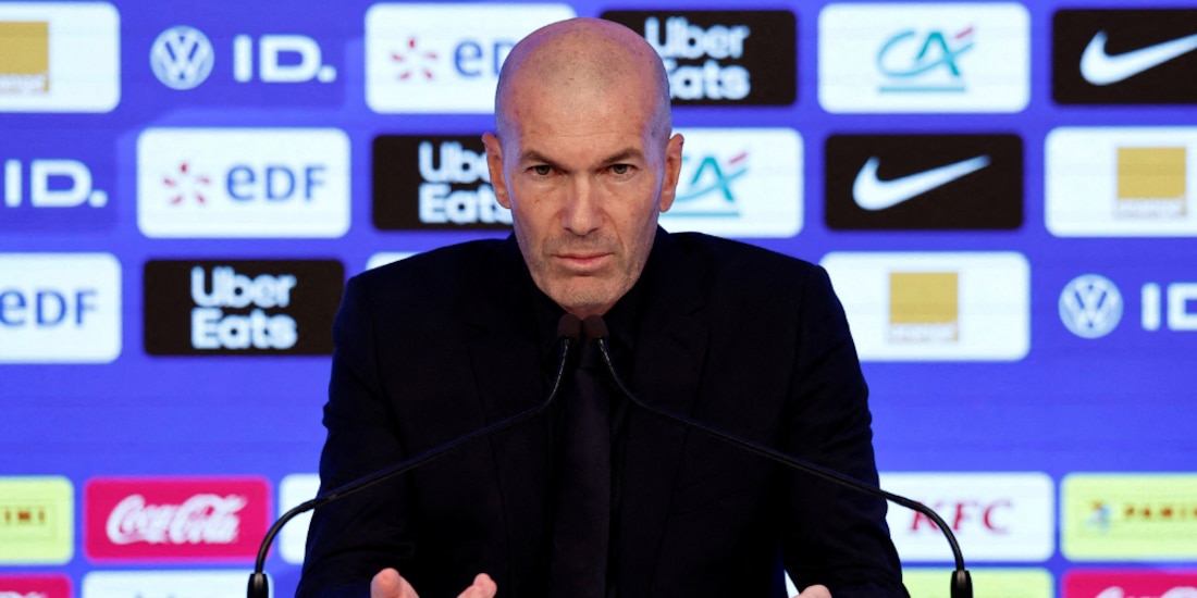 Zinedine Zidane durante su presentación como entrenador de Francia.