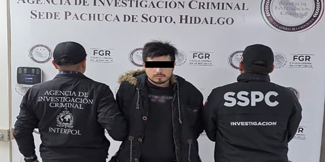 Detienen a Alejandro N en Pachuca, Hidalgo.