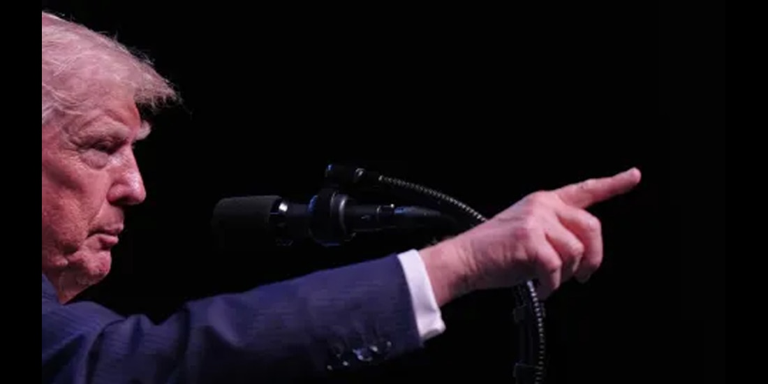 EL PRESIDENTE Donald Trump, ayer.