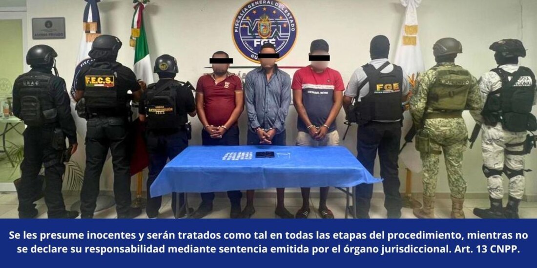 Detienen a 3 presuntos secuestradores y liberan a una mujer en La Venta, Acapulco.