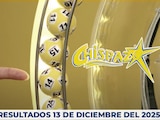 Resultados del Chispazo de hoy 13 de diciembre del 2025.