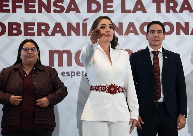 Jasmine María Bugarín Rodríguez fue designada coordinadora de la Defensa de la Transformación de Morena en Nayarit, el 28 de septiembre de 2026.