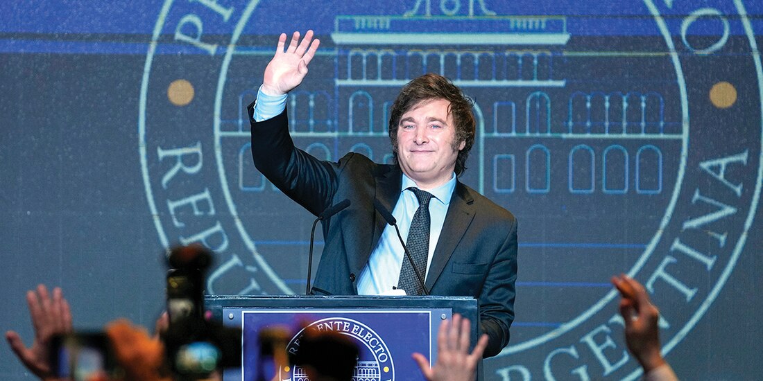 El presidente electo de Argentina, Javier Milei, el pasado 19 de noviembre.