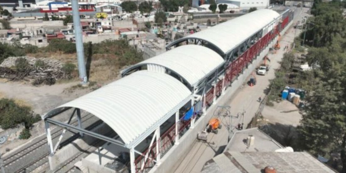 Vista aérea de una de las estaciones en construcción, en imagen de archivo.