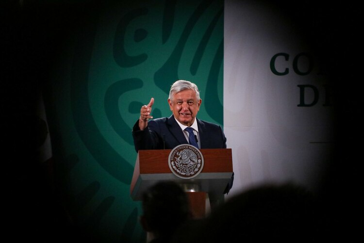 El Presidente Andrés Manuel López Obrador (AMLO), el 20 de abril de 2021.