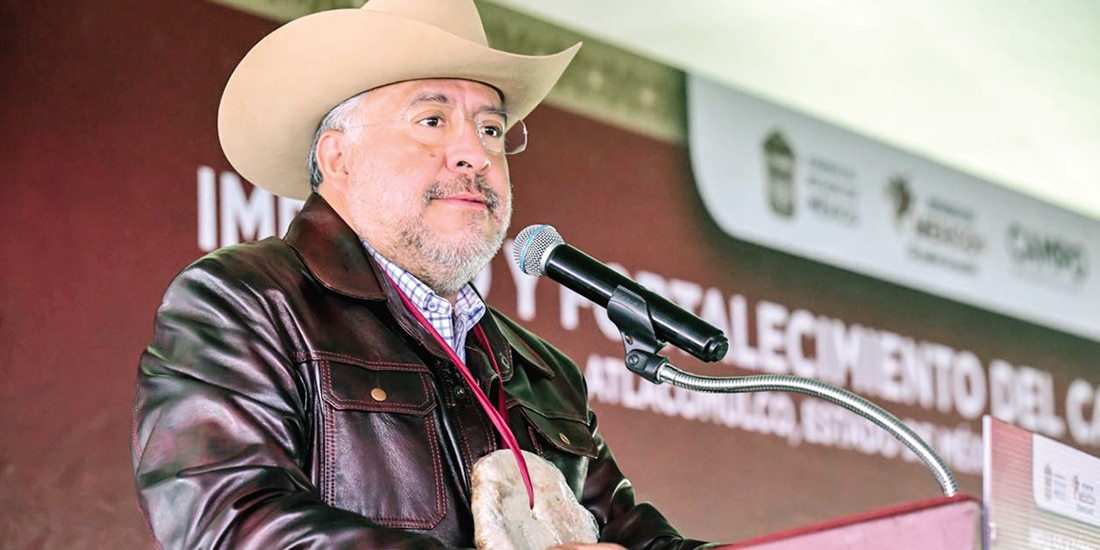 Horacio Duarte en el evento de impulso al agro mexiquense, ayer.