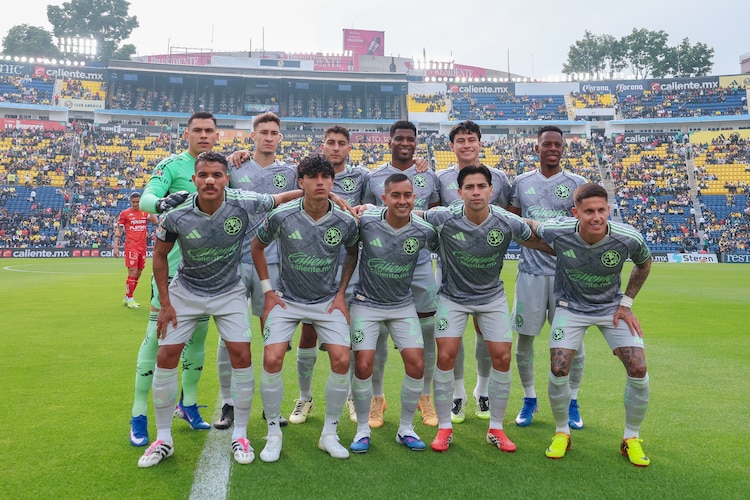 América antes de un partido en el Clausura 2026 de la Liga MX