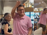 Pedro Arturo López Obrador en el restaurante Mesón Guadalupe, en Veracruz.
