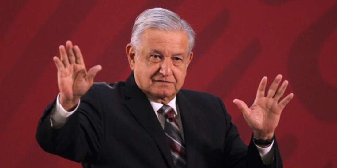 AMLO en conferencia de prensa.
