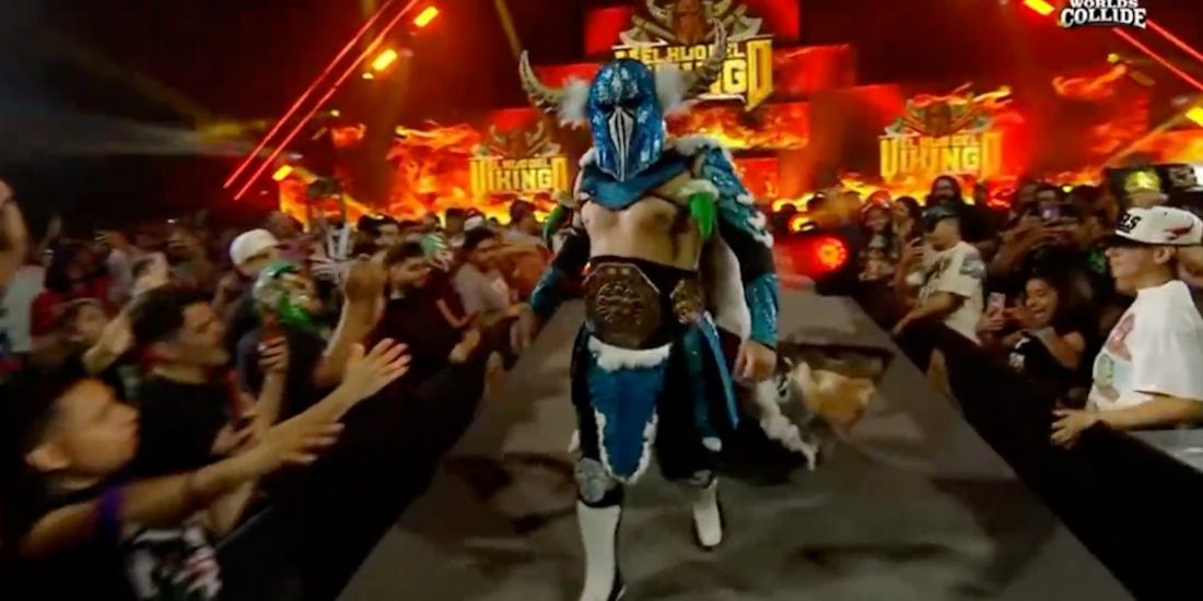 El Hijo del Vikingo fue abucheado antes del combate principal de Worlds Collide.
