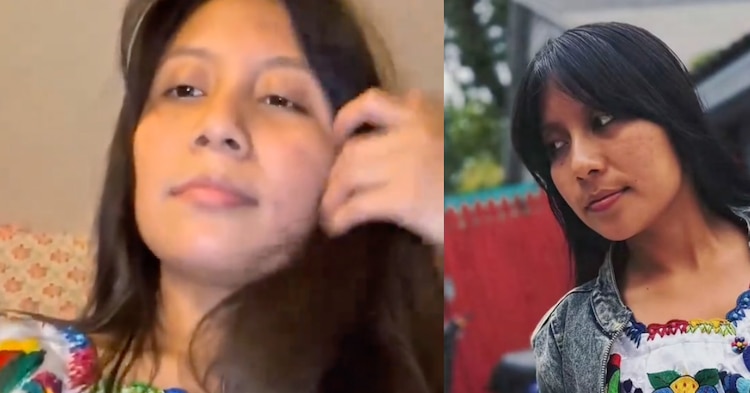 Ella es la princesa Chapina del video haciendo tortillas