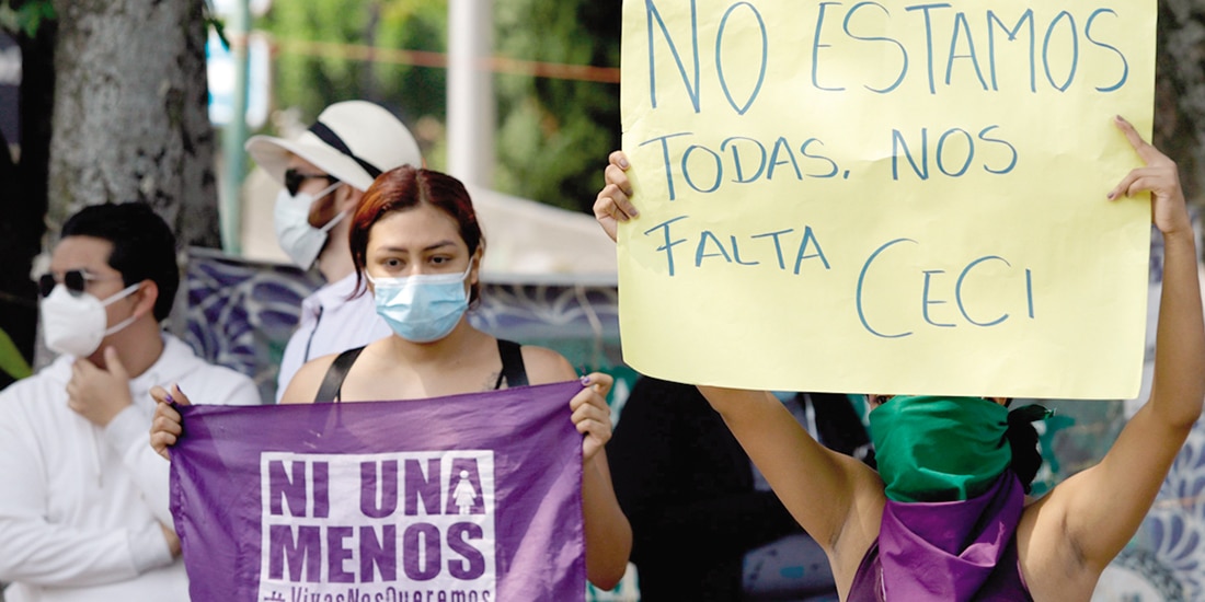 PROTESTA realizada el 22 de mayo del 2022, tras el crimen de Cecilia Monzón.
