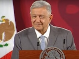 El Presidente Andrés Manuel López Obrador durante conferencia matutina de este miércoles.