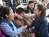 Así fue recibida la Presidenta Claudia Sheinbaum en el municipio de General Pánfilo Natera, Zacatecas.