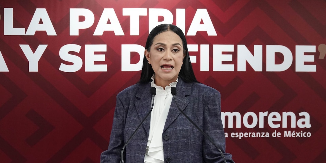 La presidenta nacional de Morena, Ariadna Montiel Reyes.