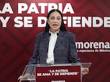 La presidenta nacional de Morena, Ariadna Montiel Reyes.