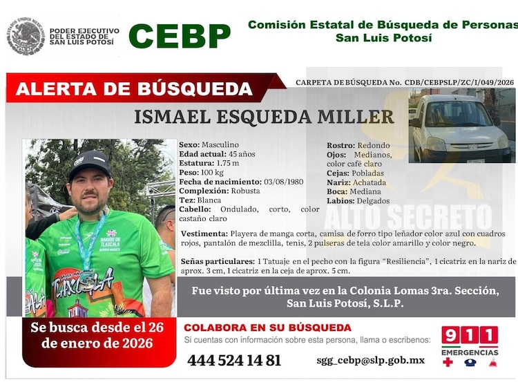 Ficha de búsqueda de Ismael Esqueda Miller