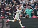 Morgan Rogers festejando el tercer gol del Aston Villa en la final de la Europa League.