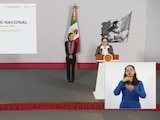 Conferencia en Palacio Nacional.