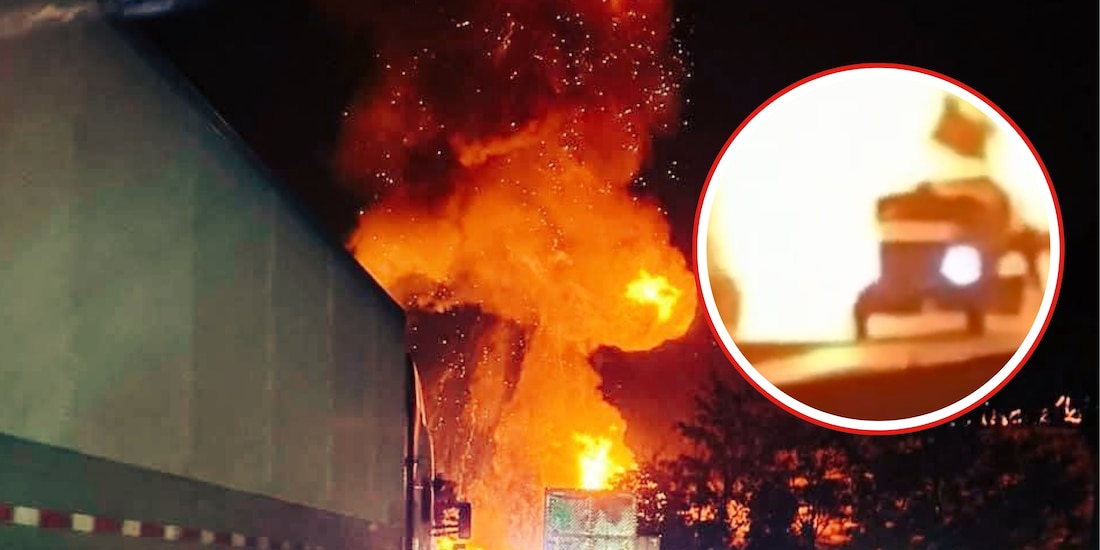 Se registra fuerte explosión de pipa de gas LP en la autopista México-Querétaro