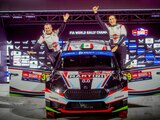 El mexicano Miguel Granados (izquierda) quiere coronarse en la WRC2 Masters Cup del WRC Rally de Chile con su navegante Marc Martí.