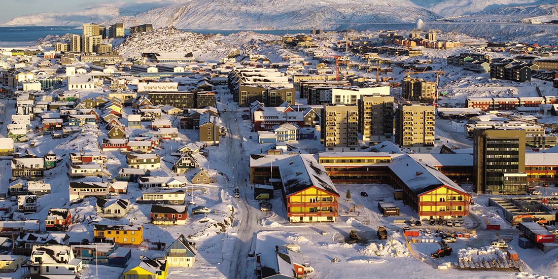 Vista de Groenlandia, ayer.