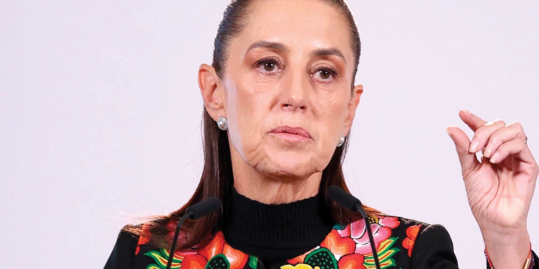 La jefa del Ejecutivo, ayer, en conferencia de prensa en Palacio